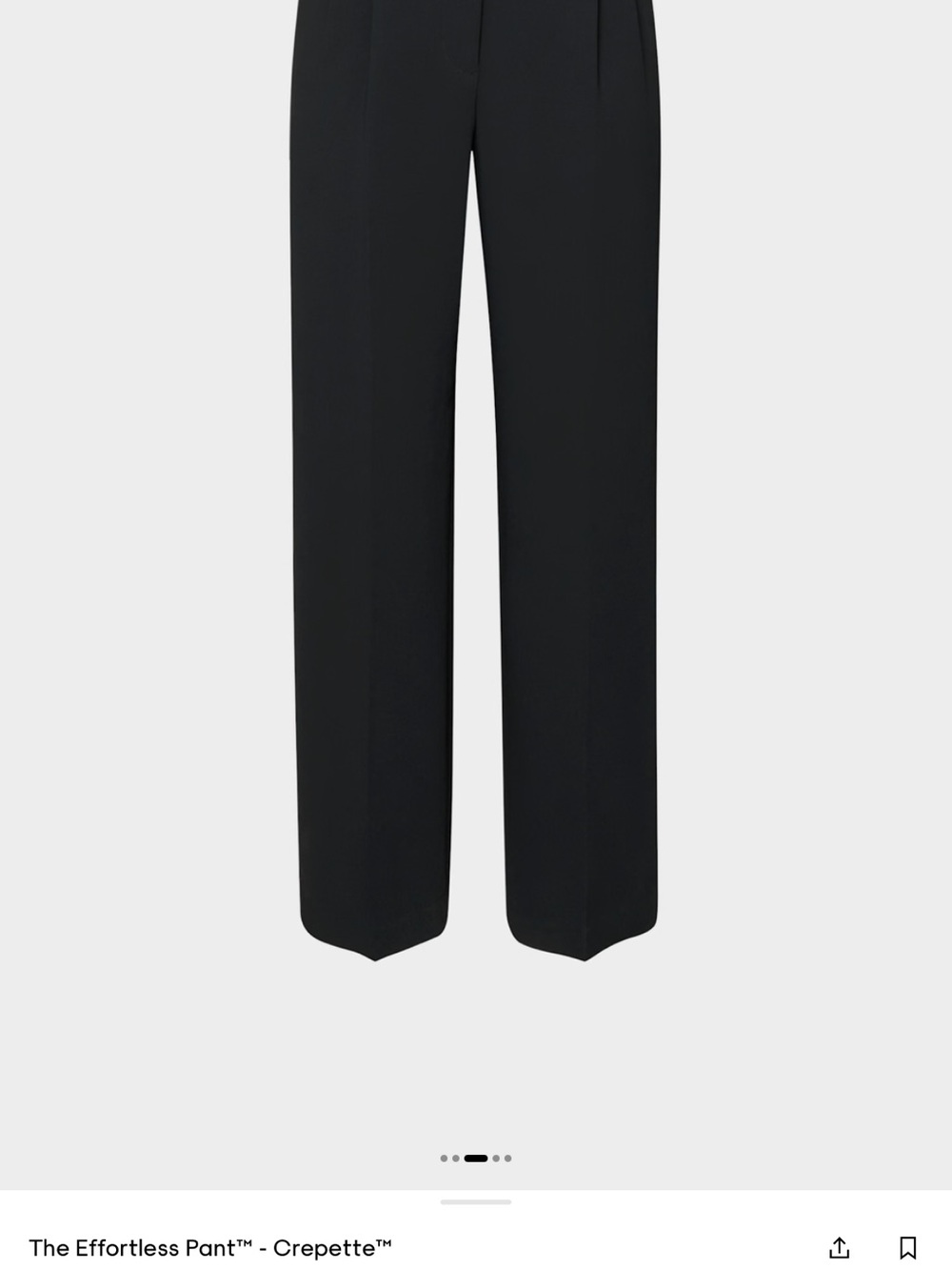 Wilfred The Effortless Pant - Black Wide-Leg Trousers LIKE NEW